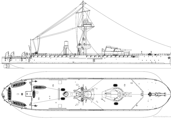 Корабль HMS Prince Rupert [Monitor] (1915) - чертежи, габариты, рисунки